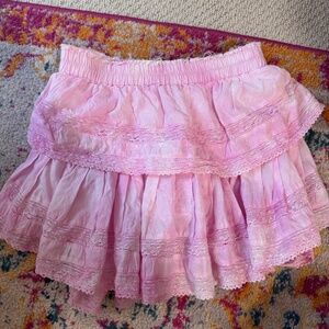 Love shack fancy ruffle mini skirt
